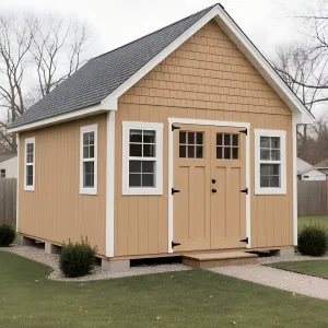 Honey-Clad Cottage Shed