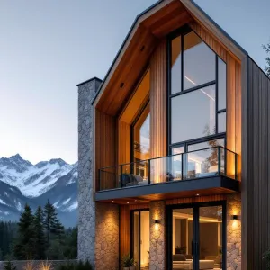 Mountain Loft with a Glassy Twist