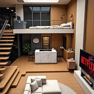 Sleek Modern Loft With Cozy Vibes