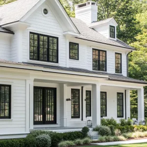 Elegant White House with Classic Charm