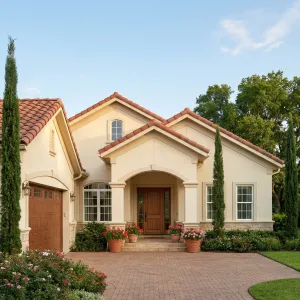 Warm Mediterranean Courtyard Cottage