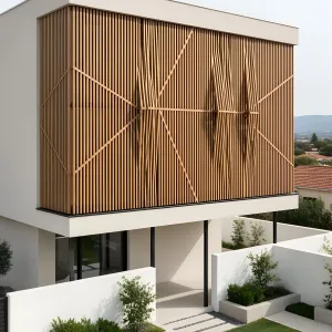 Contemporary Wooden Facade Fantasy