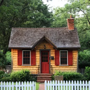 Cheerful Red Accent Cottage