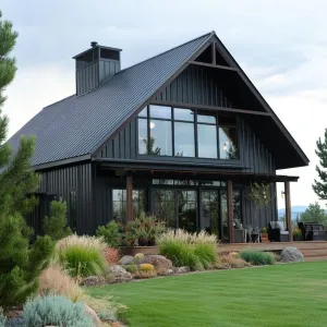 Sleek Steel Hideaway in the Green