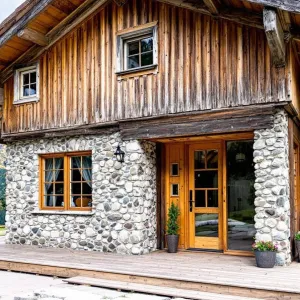Chic Stone and Timber Chalet Delight