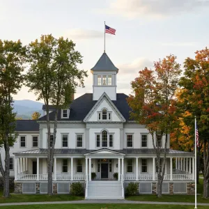 Colonial Summit Residence With Tower Porch