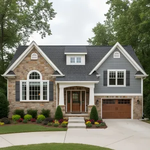 Stone‑Trimmed Cottage With Timber Warmth