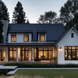Elegant Evening: One Story Home