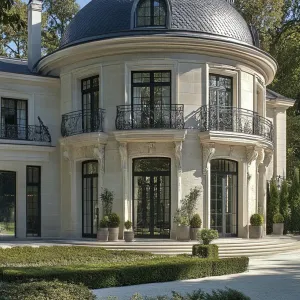 Elegant French Mansion with Grand Dome