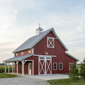 Crimson Crossbuck Fieldhouse