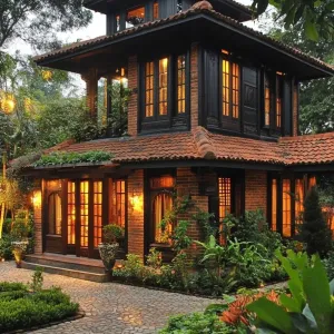 A Cozy Kerala Castle: Leafy Laughter & Rustic Rooflines