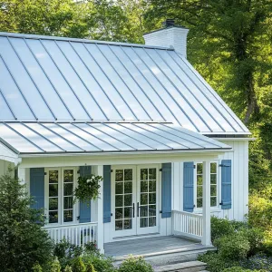 Joyful Blue Shutter House