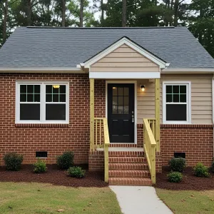 Half-Brick, Half-Wood Homestead: A Delightful Dwelling