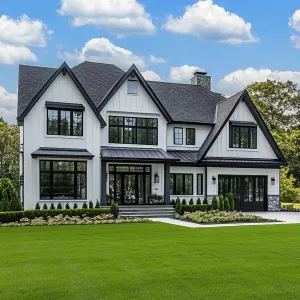 Gabled Grandeur: A Verdant Vision