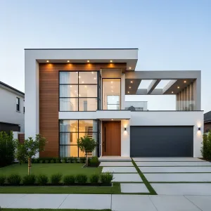 The Futuristic Cabin: A Modern Two-Story Tale