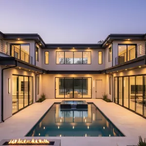 Golden Hour Courtyard Swim Gallery