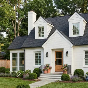 Bright Gable Cottage With Potted Welcome