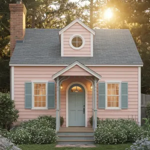 Chic Cottage with a Peachy Glow