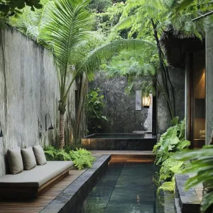 Jungle Oasis with Minimalist Flair