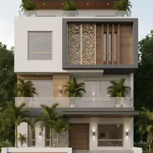 Cocoa Lattice Sky Terrace