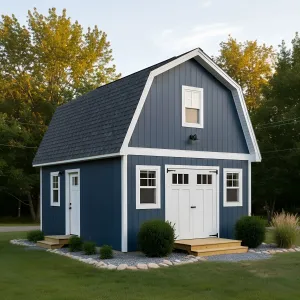 Indigo Gambrel Garden Loft