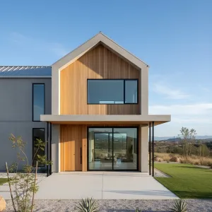 Concrete Castle Meets Wooden Wonderland