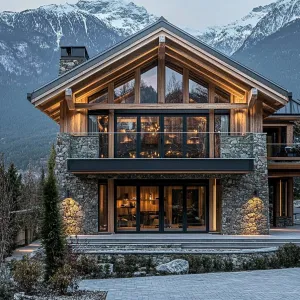 Modern Chalet Nestled in the Mountains