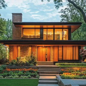 Retro Radiance in a Leafy Setting