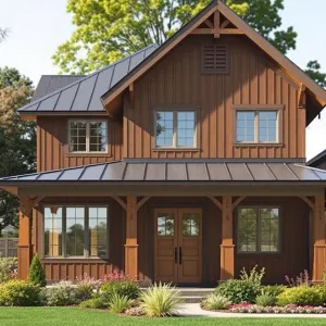 Charming Chestnut Cottage with a Steel Hat