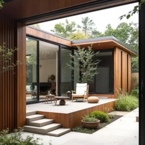 Mid-Century Heaven: Sleek Serenity Outdoors
