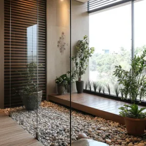Indoor Oasis: A Modern Courtyard Retreat