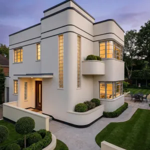 Ivory Glassblock Garden Deco Cottage