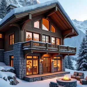 Chalet Charm in a Snowy Oasis