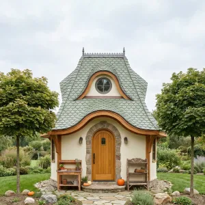 Pumpkinpath Curved Roof Garden Cottage