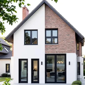 Brick and Stucco Splendor: A Modern Charm