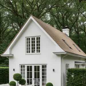Chic Simplicity in a Forest Retreat