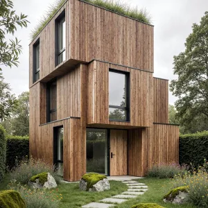 Wooden Wonder: The Slatted Cube
