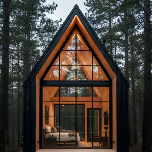 Preview of Glass Peak Cabin: A Sleek Forest Getaway