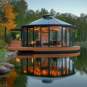 Luxury Yurt With Hot Tub and Fishing Dock
