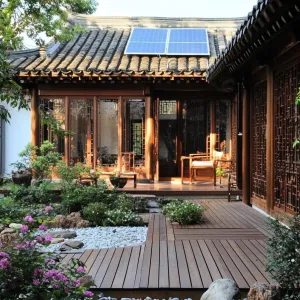 Solar-Powered Eco Courtyard