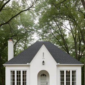 Quaint Charm of White Bungalows