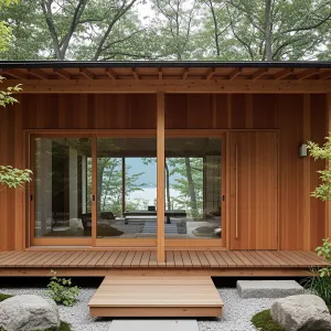 A Peaceful Pause: Japanese Porch Tranquility