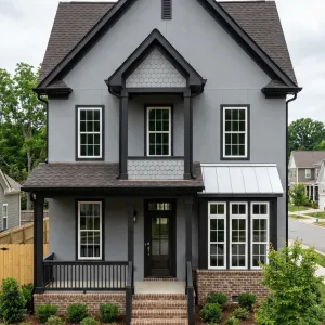 Tailored Gable Home In Gentle Grey