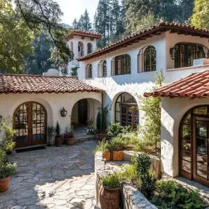 Sunny Siesta Villa in Woodland Harmony