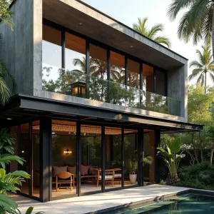 Concrete Cube in a Lush Wonderland