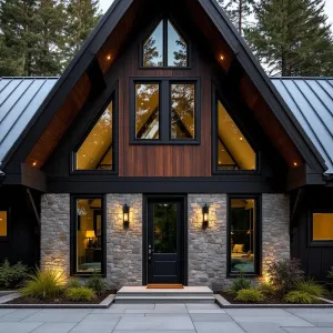 Gabled Granite Noir Retreat