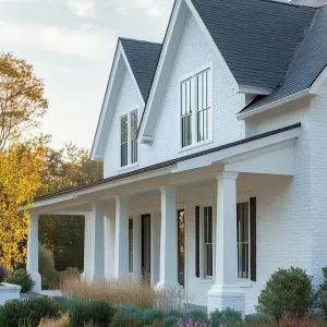 Preview of Charming White House with Lush Gardens Galore