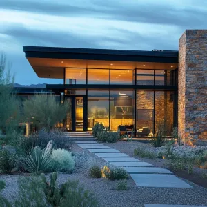Preview of Desert Oasis of Glass and Stone