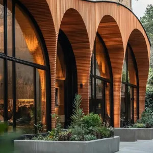 Elegant Timber Arcs: A Symphony in Wood