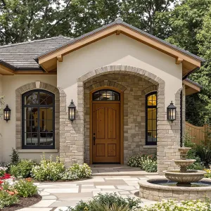 Tuscan Delight with a Fountain Finish